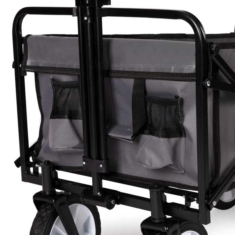 Wózek Ogrodowy Składany Duży Plażowy Transportowy 100 l GARDIVA - Szary