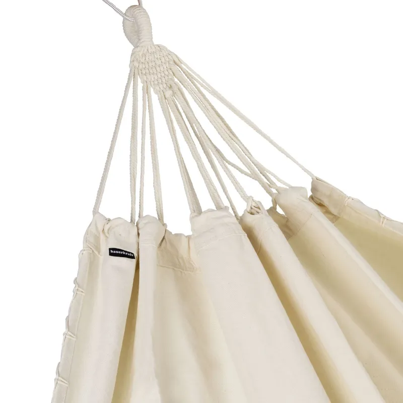 Dwuosobowy Hamak Ogrodowy Bujak Boho GARDIVA 200 x 150 cm - Beżowy