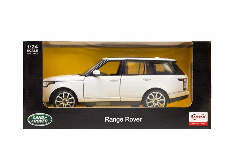 Model Samochodu Metalowy Gumowe Opony TUM-TUM Range Rover 1:24 - Biały