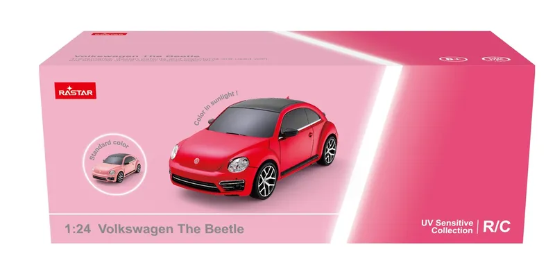 Samochód Zdalnie Sterowany Zmienia Kolor UV 1:24 TUM-TUM VW Beetle