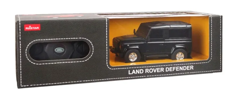 Samochód Zdalnie Sterowany 1:24 TUM-TUM Land Rover Defender 17 cm - Czarny