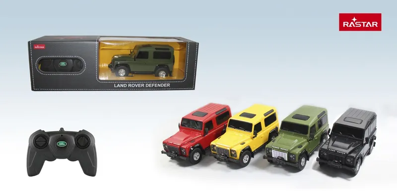 Samochód Zdalnie Sterowany 1:24 TUM-TUM Land Rover Defender 17 cm - Czarny