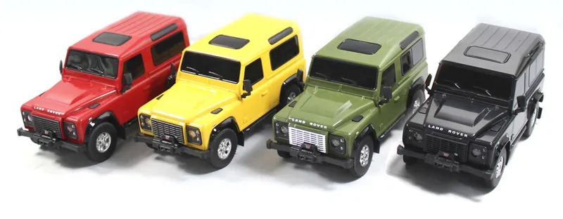 Samochód Zdalnie Sterowany 1:24 TUM-TUM Land Rover Defender 17 cm - Żółty