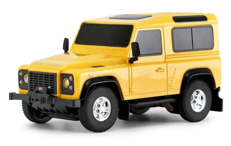 Samochód Zdalnie Sterowany 1:24 TUM-TUM Land Rover Defender 17 cm - Żółty