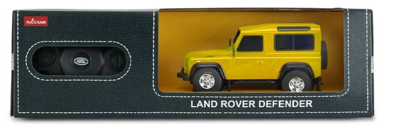 Samochód Zdalnie Sterowany 1:24 TUM-TUM Land Rover Defender 17 cm - Żółty