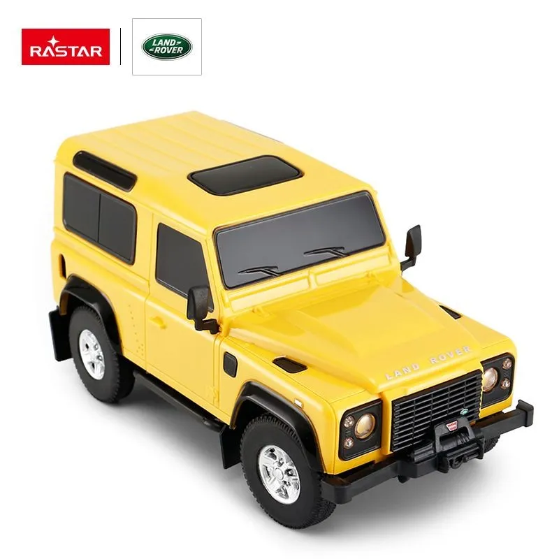 Samochód Zdalnie Sterowany 1:24 TUM-TUM Land Rover Defender 17 cm - Żółty