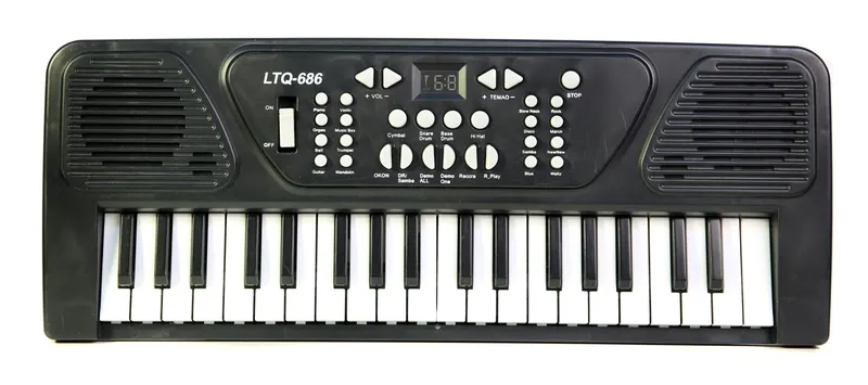 Duże Organki Pianinko Keyboard Z Mikrofonem Dla Dzieci TUM-TUM - Czarne