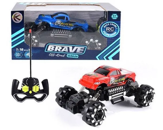 Auto Terenowe Zdalnie Sterowane Z Pilotem 1:16 TUM-TUM 22 cm - Czerwone