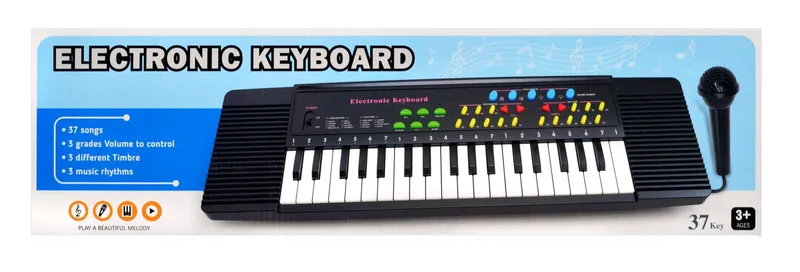 Organki Pianinko Keyboard 37 Klawiszy Z Mikrofonem Dla Dzieci TUM-TUM