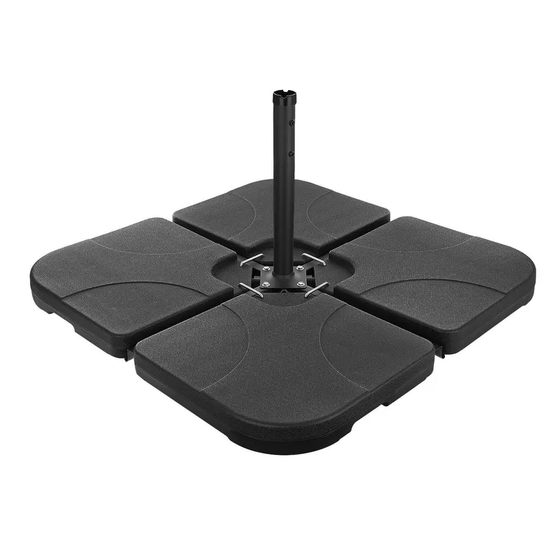 Podstawa Pod Parasol Ogrodowy 4 Elementy 50 x 50 x 75 mm GARDIVA - Czarna