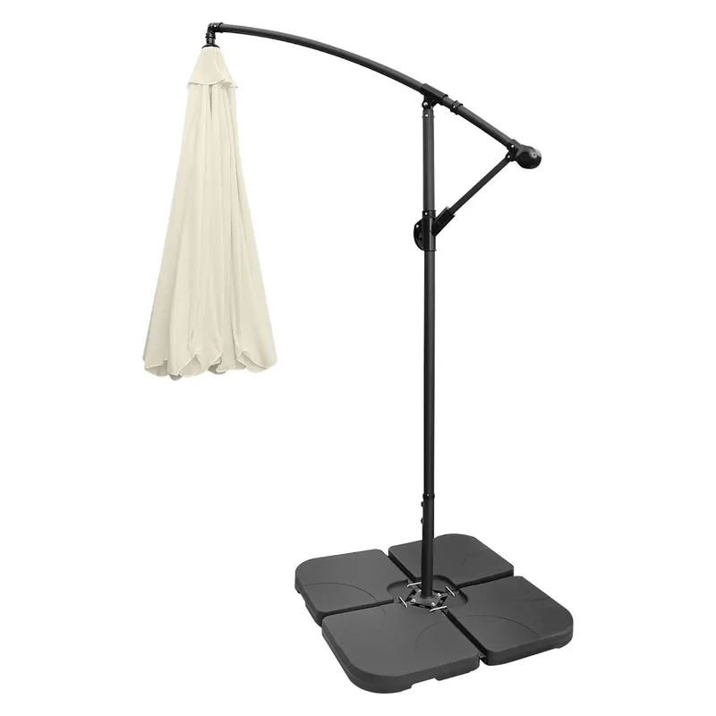 Podstawa Pod Parasol Ogrodowy 4 Elementy 50 x 50 x 75 mm GARDIVA - Czarna
