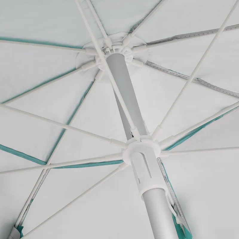 Parasol Plażowy 2w1 Parawan Składany Z Powłoką Srebrną 155 cm GARDIVA