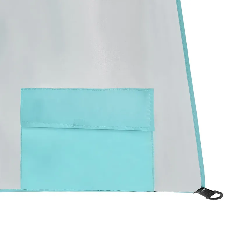Parasol Plażowy 2w1 Parawan Składany Z Powłoką Srebrną 155 cm GARDIVA