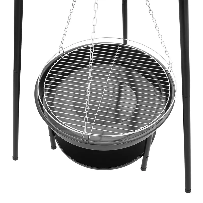 Palenisko Trójnóg Duży Grill Ogniskowy Wiszący 2w1 Z Rusztem GARDIVA
