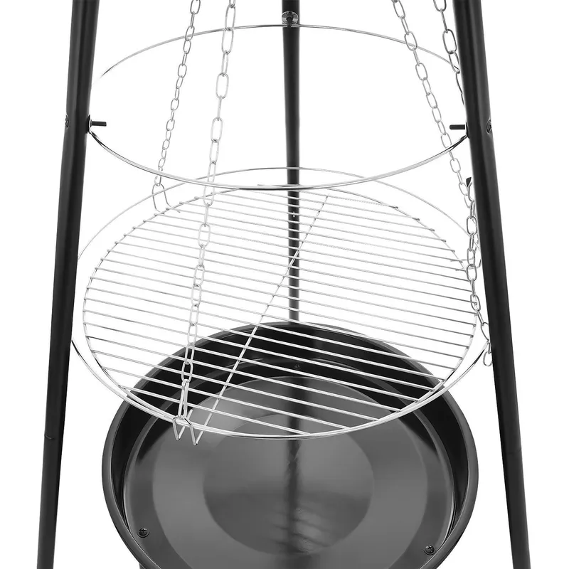 Palenisko Trójnóg Duży Grill Ogniskowy Wiszący 2w1 Z Rusztem GARDIVA
