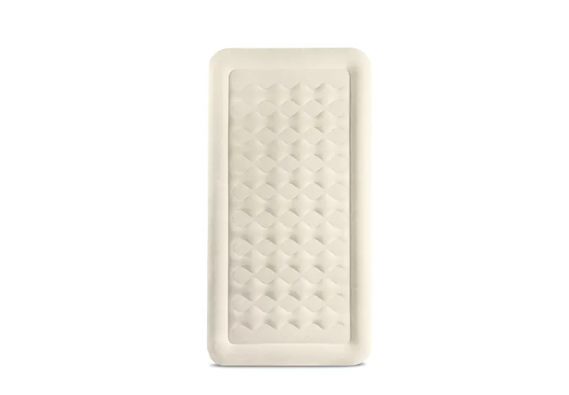 Materac Dmuchany Jednoosobowy Welurowy Z Pompką 99 x 191 x 46 cm INTEX