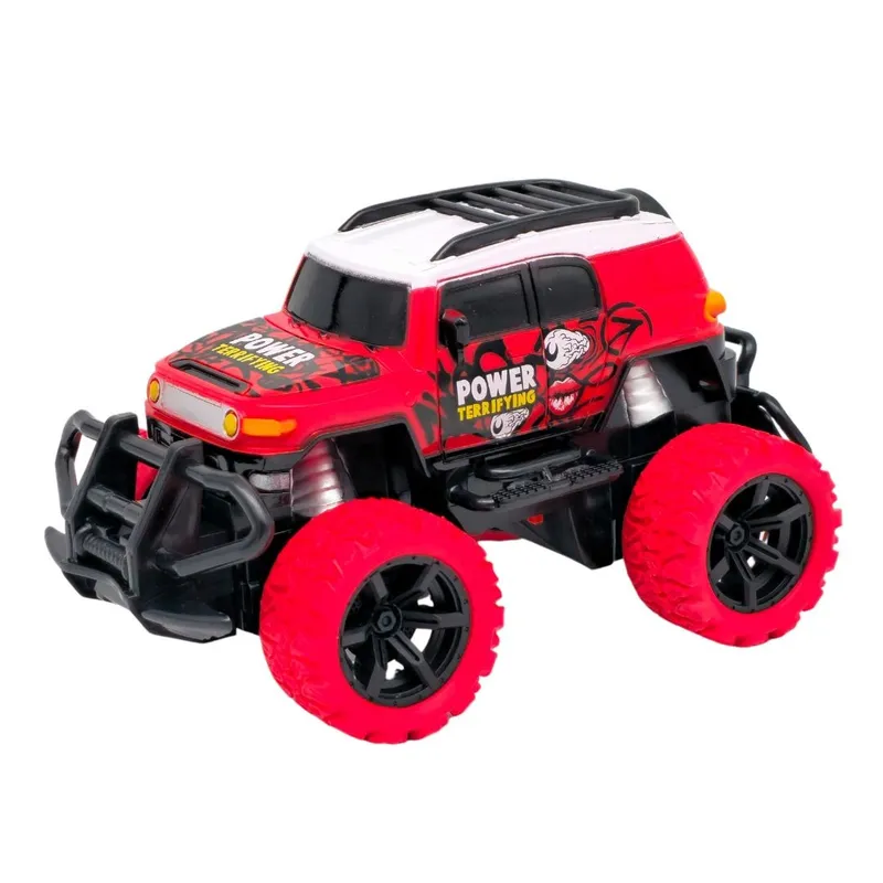 Auto Terenowe Zdalnie Sterowane TUM-TUM Skala 1:36 14 cm - Czerwone
