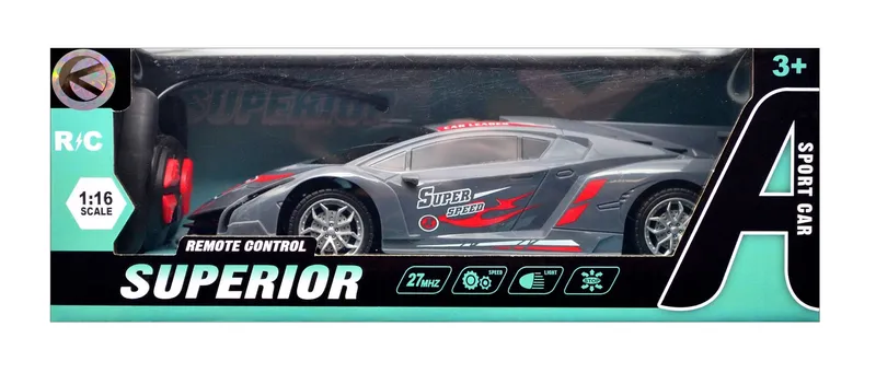 Auto Sportowe Zdalnie Sterowane Z Światłami TUM-TUM 26 cm - Czerwone