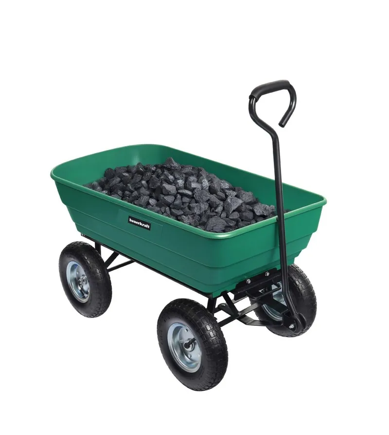 Wózek Ogrodowy Transportowy Taczka Wywrotka GARDIVA 100 l 300 kg - Zielony