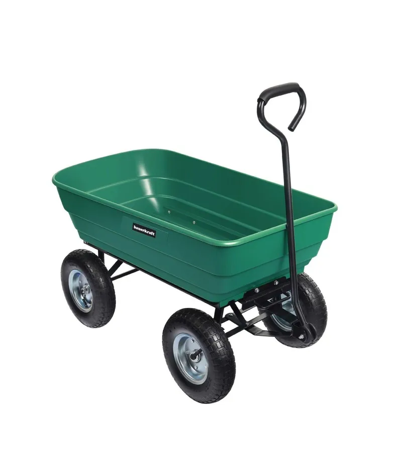 Wózek Ogrodowy Transportowy Taczka Wywrotka GARDIVA 100 l 300 kg - Zielony