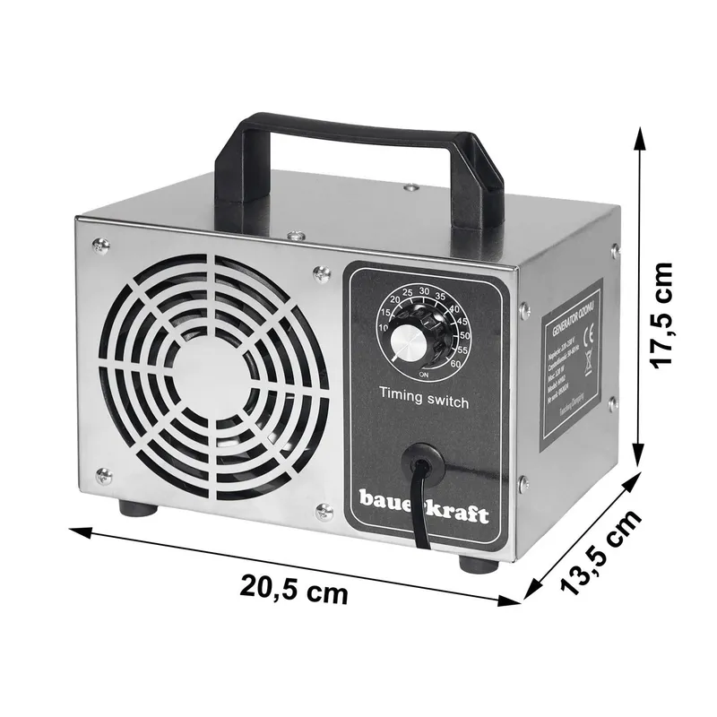 Generator Ozonu Ozonator Z Timerem MEBLIVA 120 w 60 g Na Godzinę
