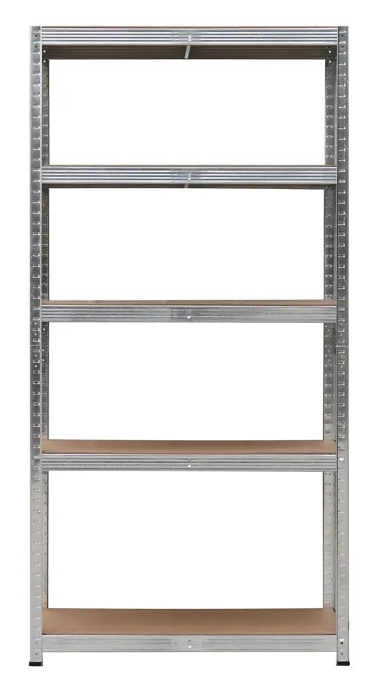 Regał Magazynowy Metalowy 2w1 5 Półek MDF VENDEA 150 x 75 x 30 cm