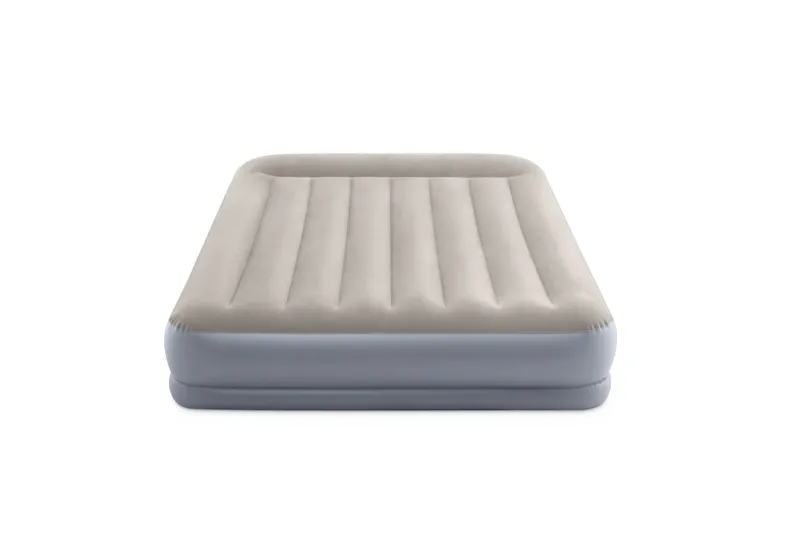 INTEX Dwuosobowy Materac Dmuchany Welurowy Z Pompką 152 x 203 x 30 cm
