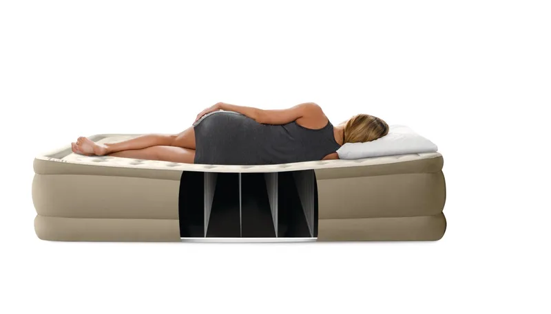 INTEX Dwuosobowy Materac Dmuchany Łóżko Z Pompką 152 x 203 x 46 cm