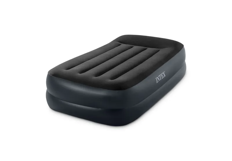 INTEX Jednoosobowy Materac Dmuchany Welurowy Z Pompką 99 x 191 x 42 cm