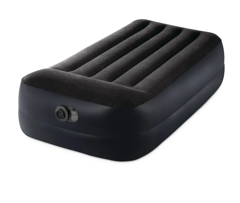 INTEX Jednoosobowy Materac Dmuchany Welurowy Z Pompką 99 x 191 x 42 cm