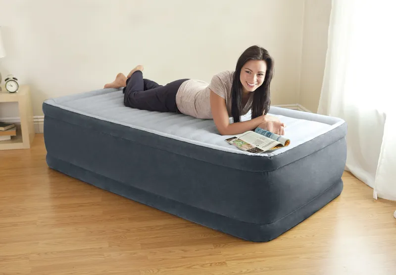 INTEX Jednoosobowy Materac Dmuchany Łóżko Z Pompką 99 x 191 x 46 cm