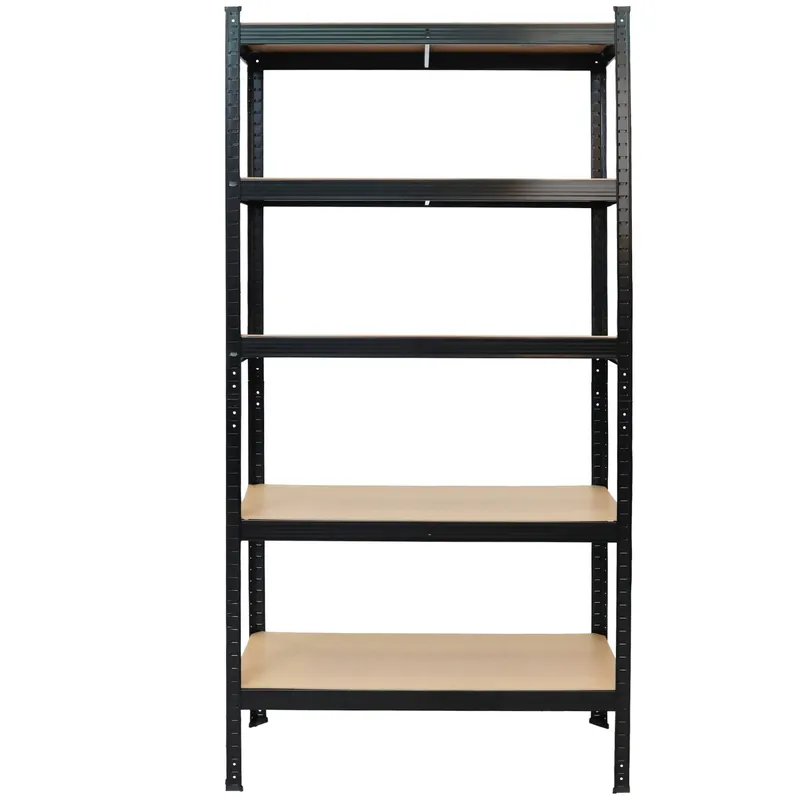 Regał Magazynowy Metalowy 2w1 5 Półek 180 x 90 x 40 cm VENDEA - Czarny