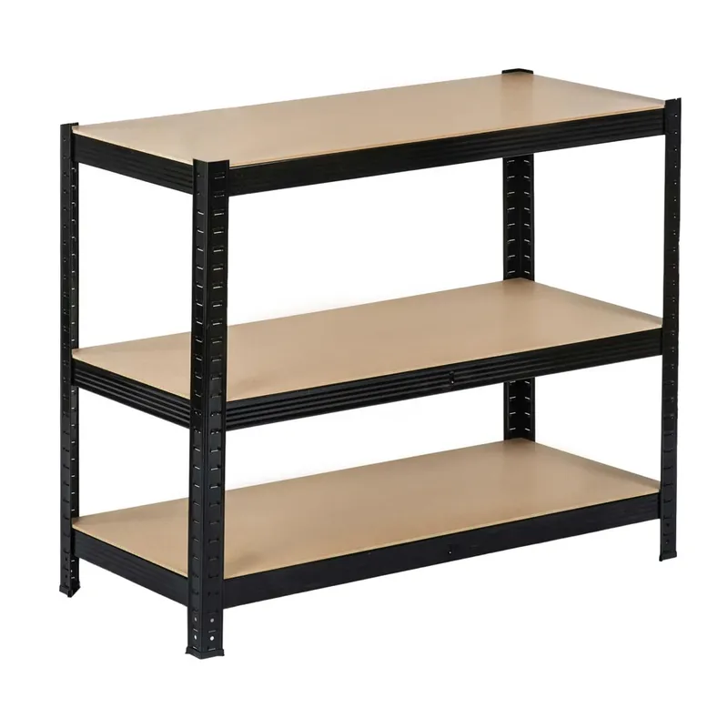 Regał Magazynowy Metalowy 2w1 5 Półek 180 x 90 x 40 cm VENDEA - Czarny