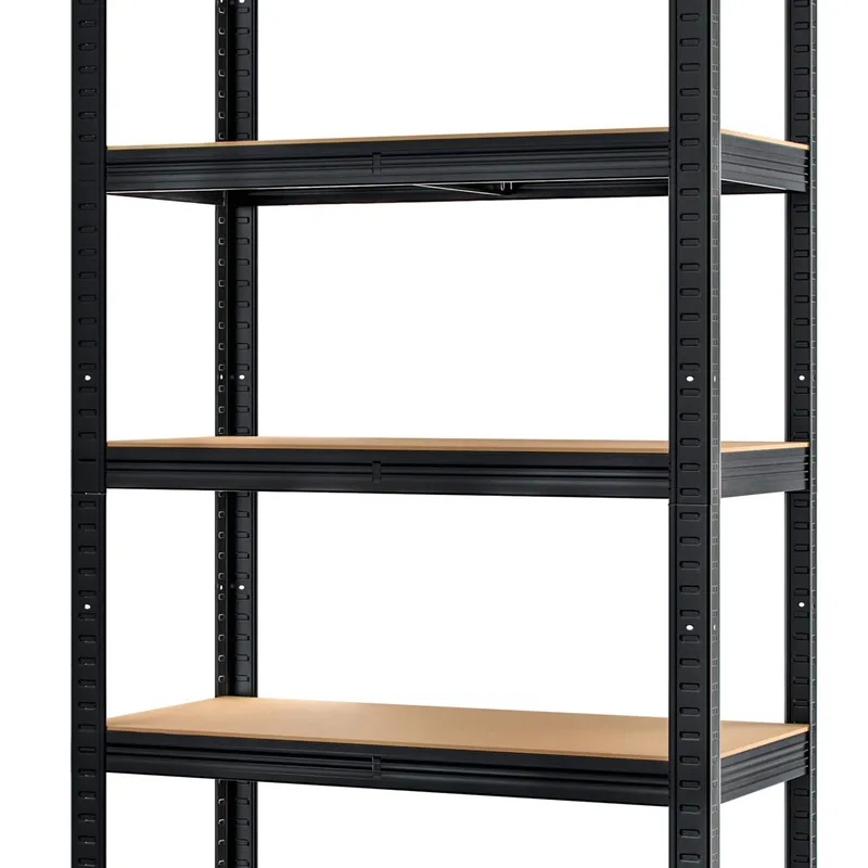 Regał Magazynowy Metalowy 2w1 5 Półek 180 x 90 x 40 cm VENDEA - Czarny
