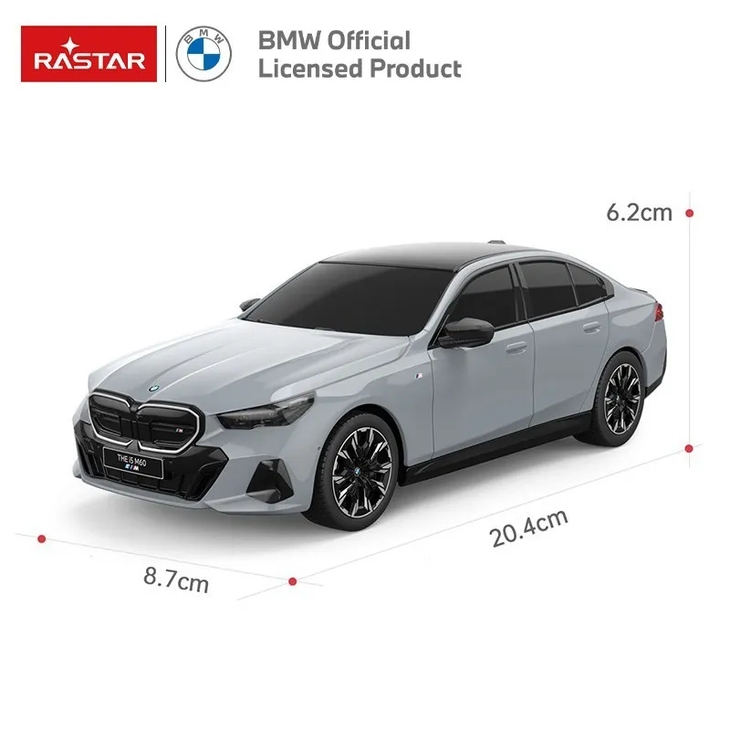Samochód Zdalnie Sterowany Z Pilotem BMW I5 Skala 1:24 TUM-TUM - Szary