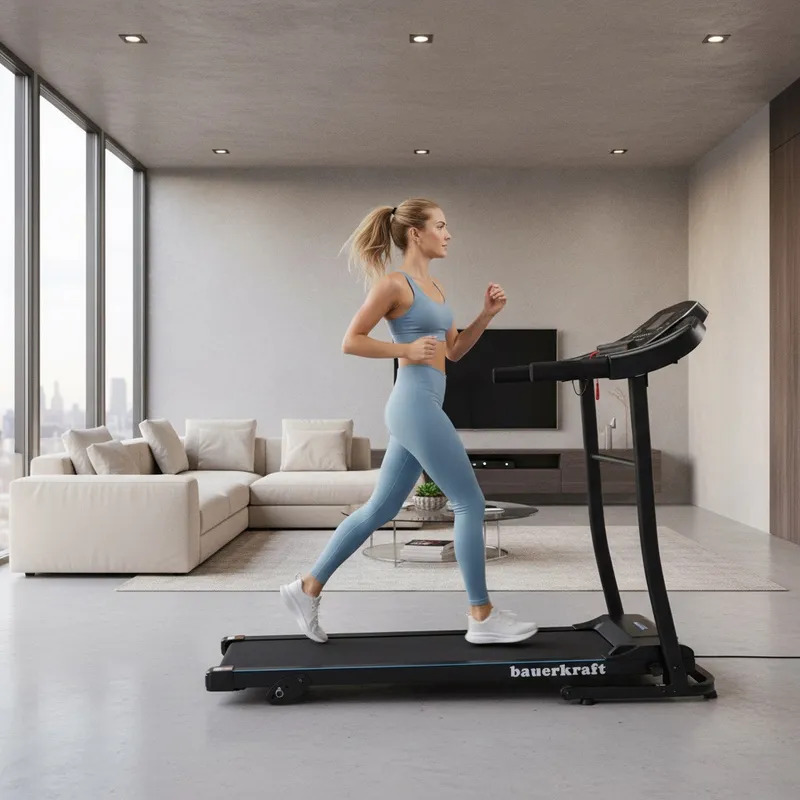 Bieżnia Elektryczna Domowa Składana Z Uchwytami Do 100 kg MOVEMANIA