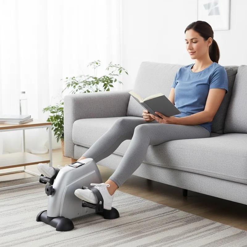 Kompaktowy Rowerek Treningowy Rehabilitacyjny 2w1 MOVEMANIA - Srebrny