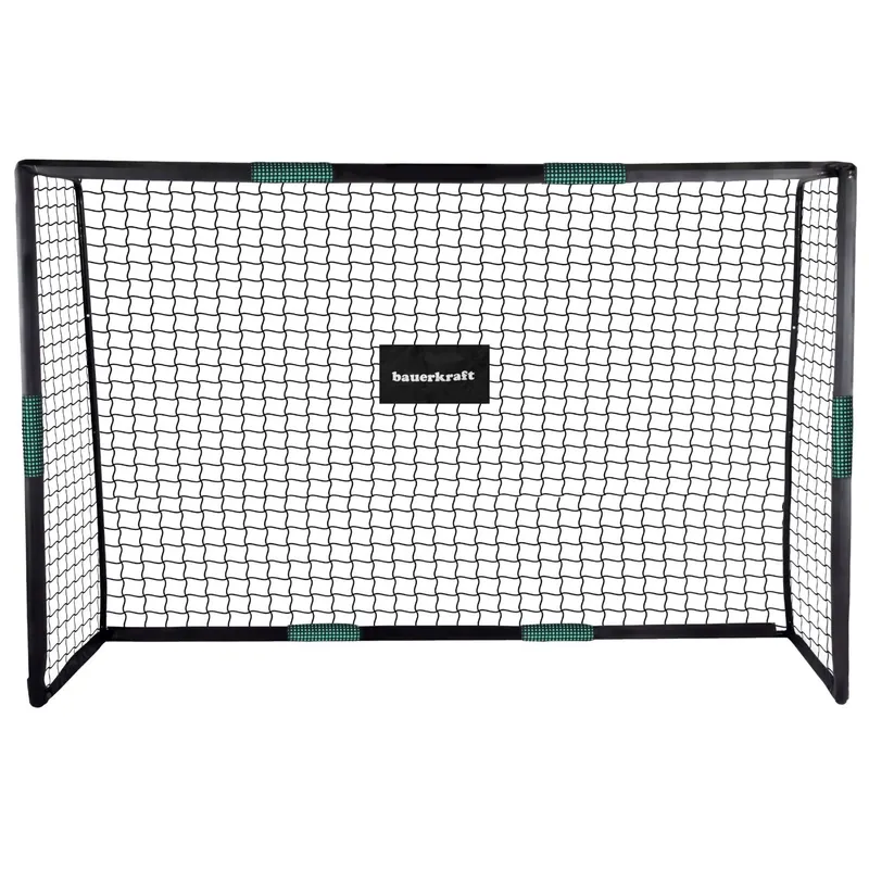 Metalowa Bramka Piłkarska Czarno Zielona MOVEMANIA 180 x 60 x 120 cm