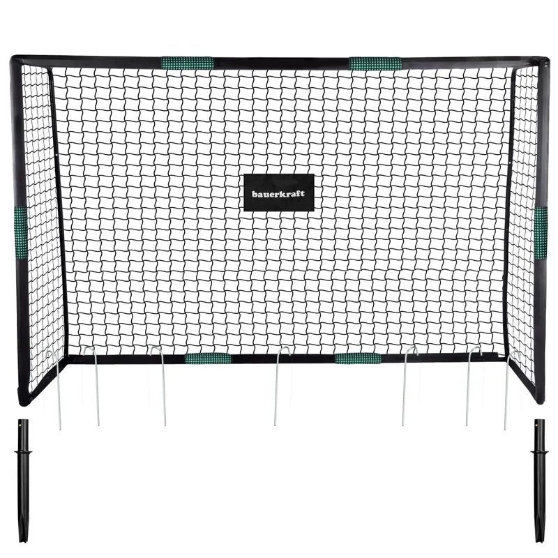Duża Bramka Piłkarska Czarno Zielona MOVEMANIA 300 x 120 x 200 cm