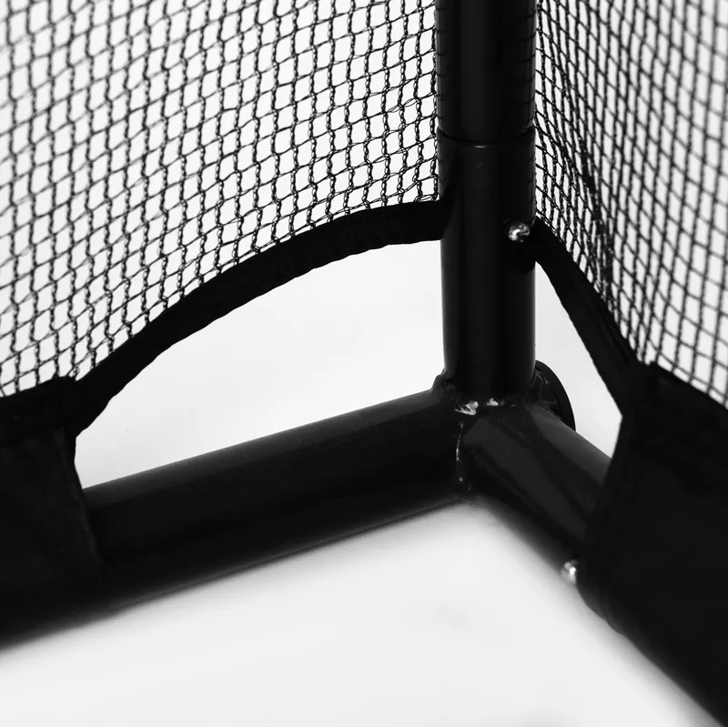 Metalowa Bramka Piłkarska Z Siatką MOVEMANIA 180 x 60 x 120 cm - Czarna