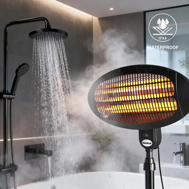Elektryczny Promiennik Stojący Wiszący 2000W 160 Do 210 cm GARDIVA