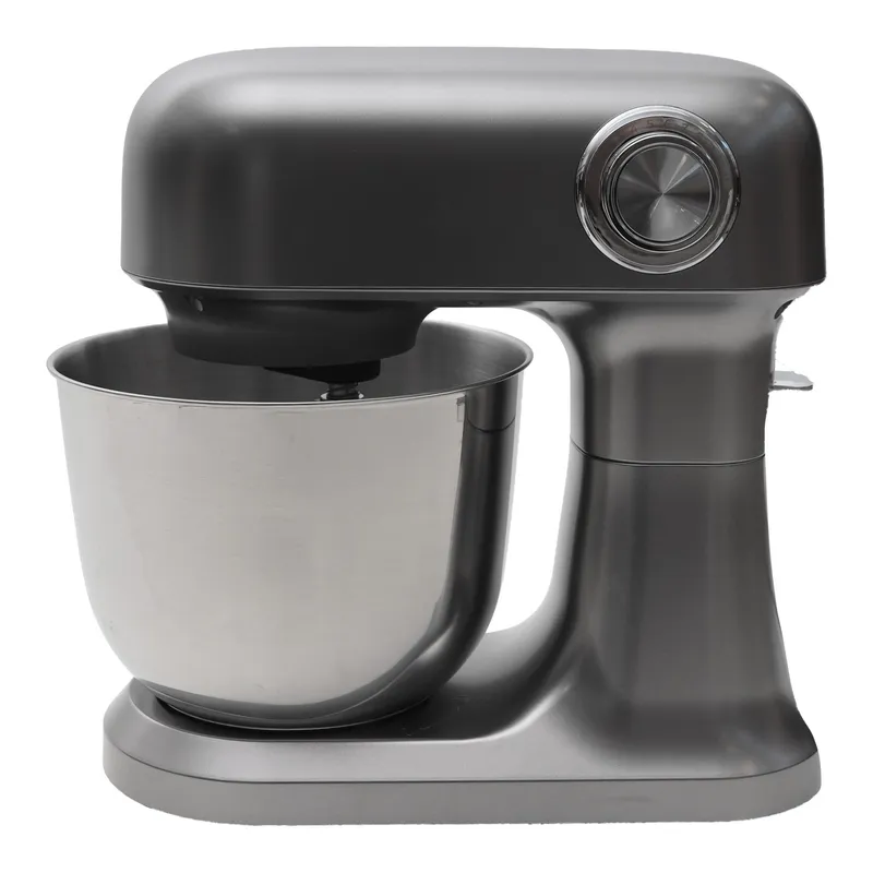 Robot Planetarny Kuchenny 1500 W Z Misą 5 l Łopatką Ciemny - Srebrny
