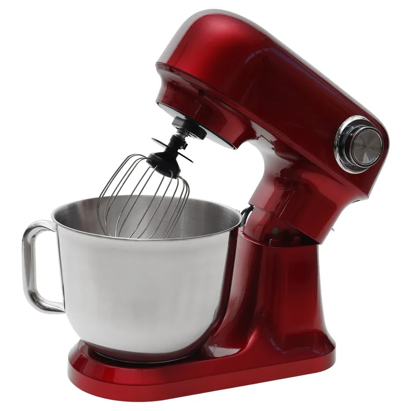 Robot Planetarny Kuchenny 1500 W Z Misą 5 l Silikonową Łopatką - Czerwony