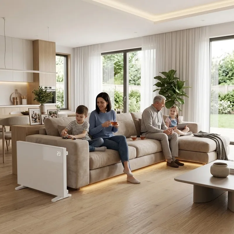 Panel Grzewczy Na Podczerwień 800 W WIFI 60 x 100 cm Z Wyświetlaczem LED