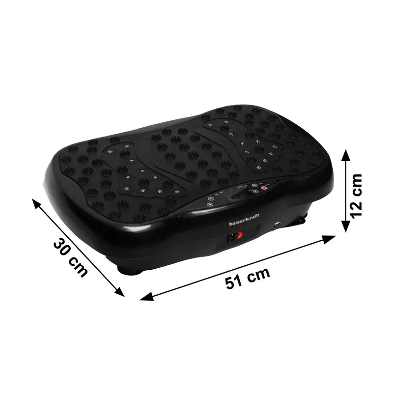 Platforma Wibracyjna 120 Poziomów Pilot Bluetooth MOVEMANIA - Czarna