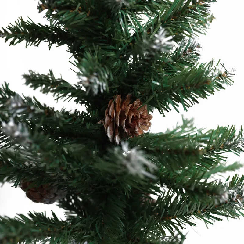 Choinka Sztuczna W Doniczce Sosna Ośnieżona 60 cm Na Biurko VENDEA