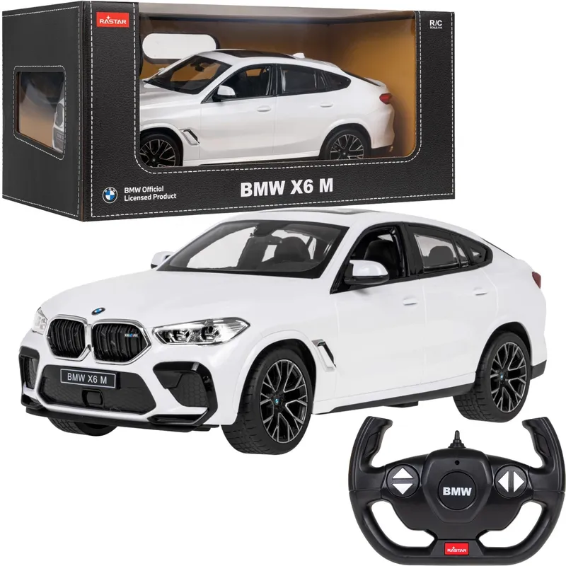 Samochód Zdalnie Sterowany BMW X6 m Skala 1:14 Od 6 Lat TUM-TUM - Biały