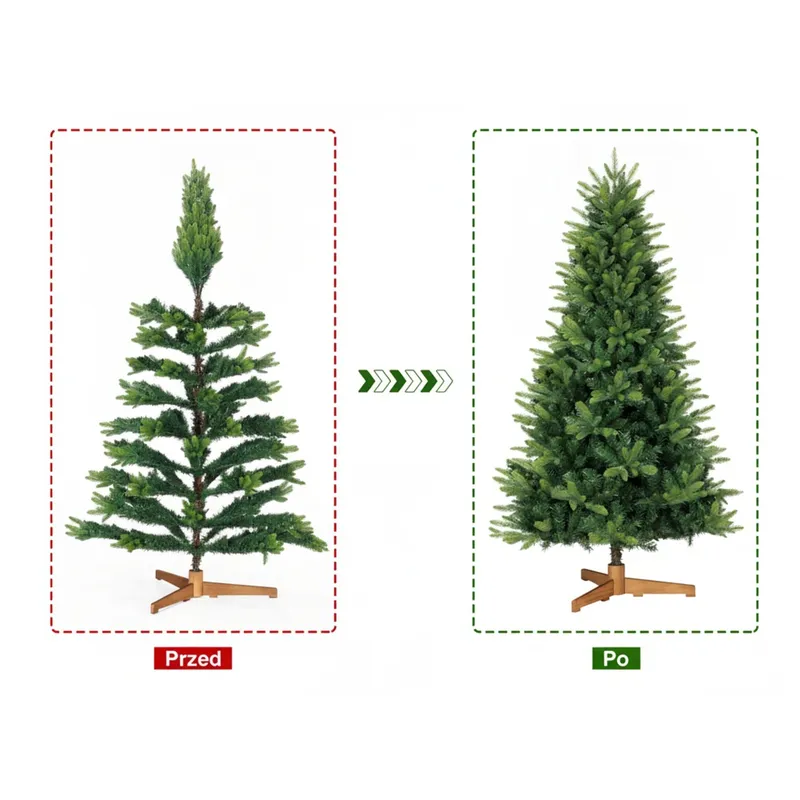 Choinka Świąteczna Sztuczna Gęsta Realistyczna 180 cm Premium MEBLIVA