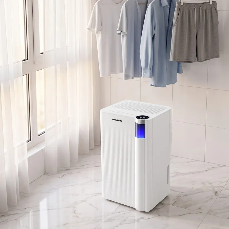 Kompaktowy Osuszacz Powietrza Pochłaniacz Wilgoci 12 l Timer MEBLIVA