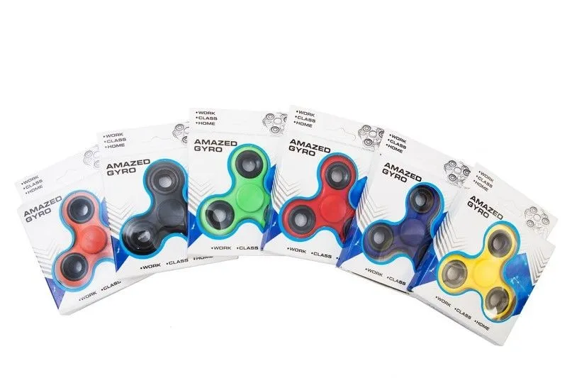 Fidget Spinner Trójramienny Z Metalowymi Łożyskami TUM-TUM Różne Kolory